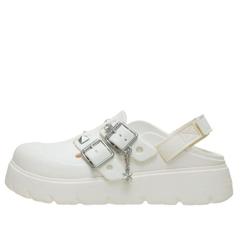 (WMNS) Crocs Loaferette Star Studded Clog 'Chalk' 214212-0WV
