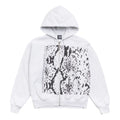 Stussy Snakeskin Zip Hoodie 'Ash Heather' 1975199-ASHH - Stussy Professional Edition