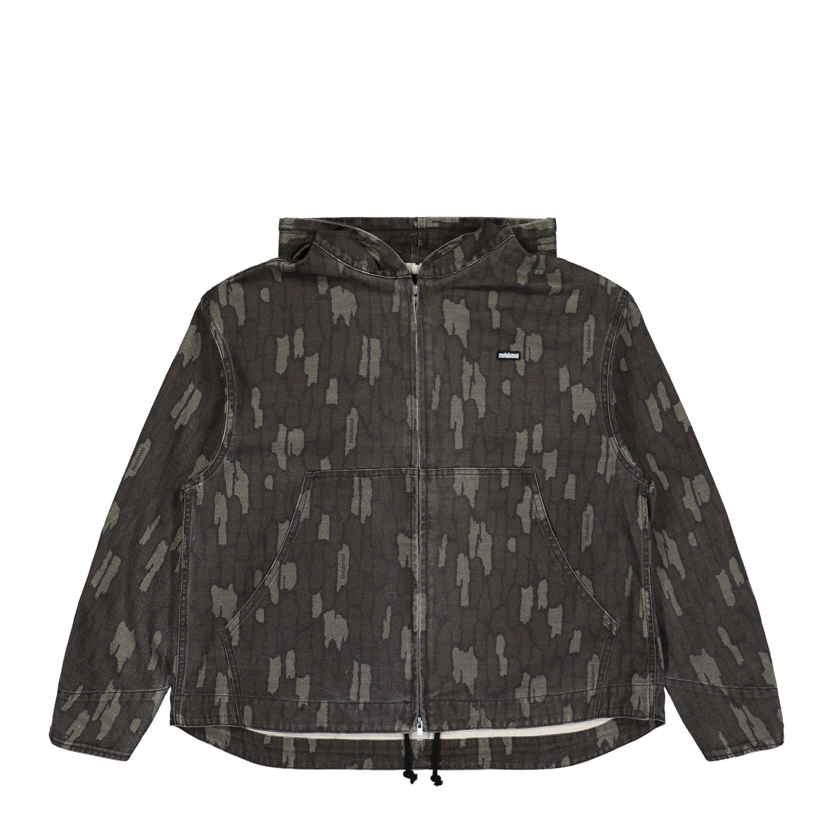 Cotton Twill Zip Hoodie