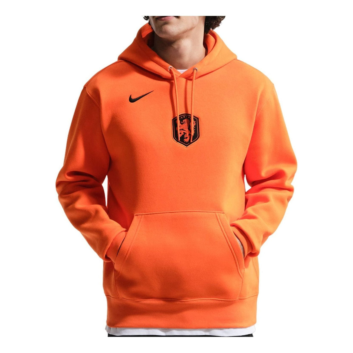 Nike Netherlands 2026 Club Hoodie 'Safety Orange Black' IB6299-830