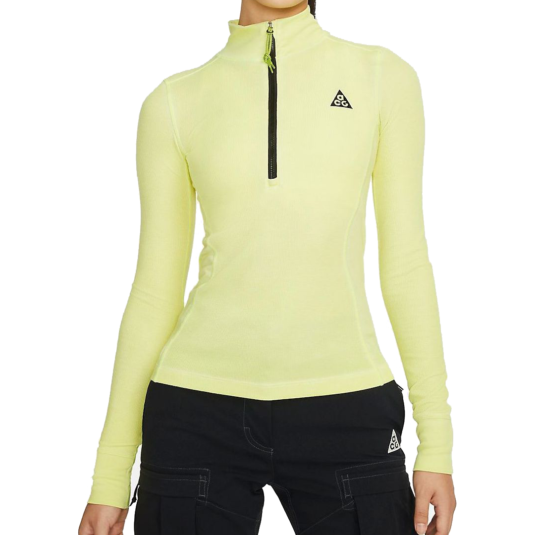(WMNS) Nike x ACG Long Sleeve Base Layer Top 'Green Yellow' DH3096-389