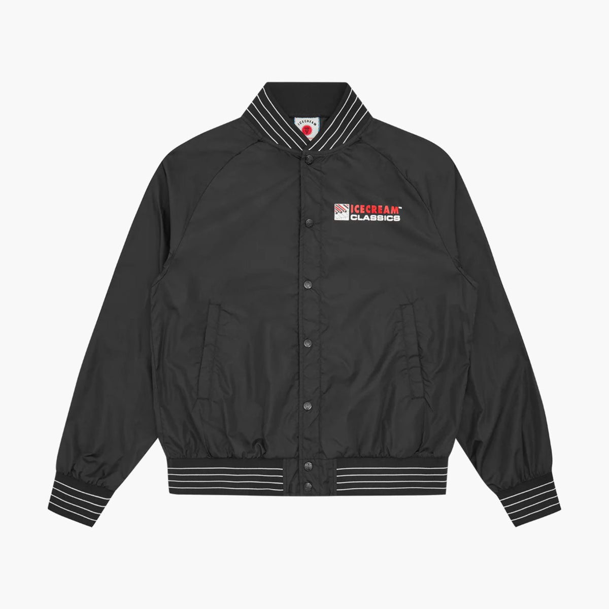 Nylon Bomber Jacket Black