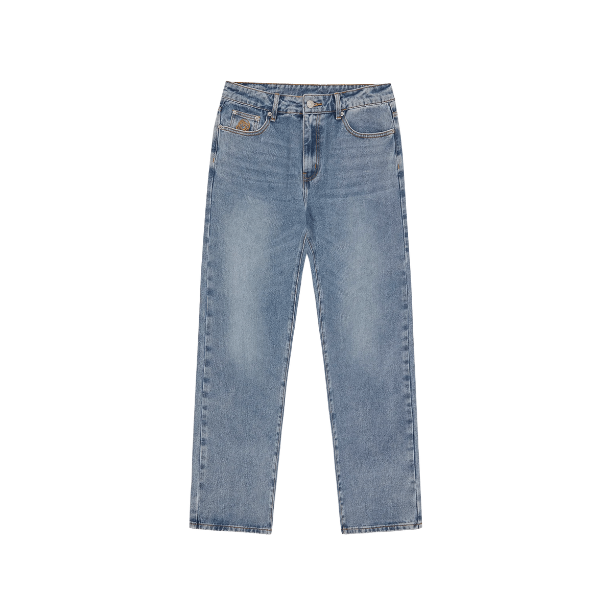 Diamond & Dollar Embroidered D Stonewash Blue