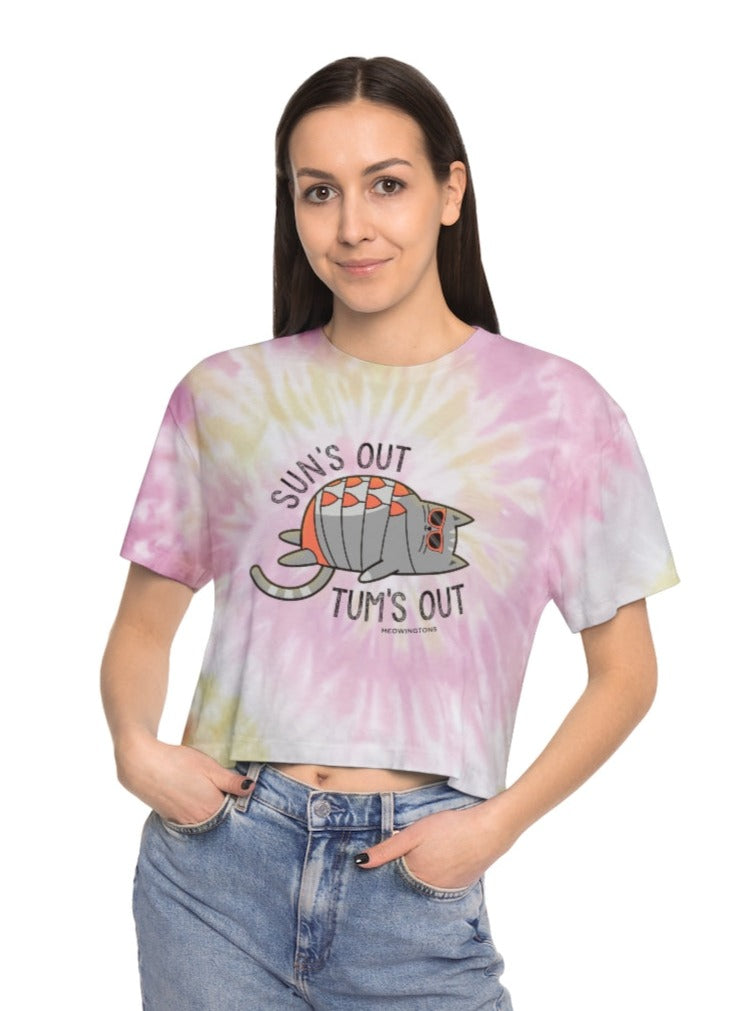 Sun's Out, Tum's Out Tie-Dye Crop Tee