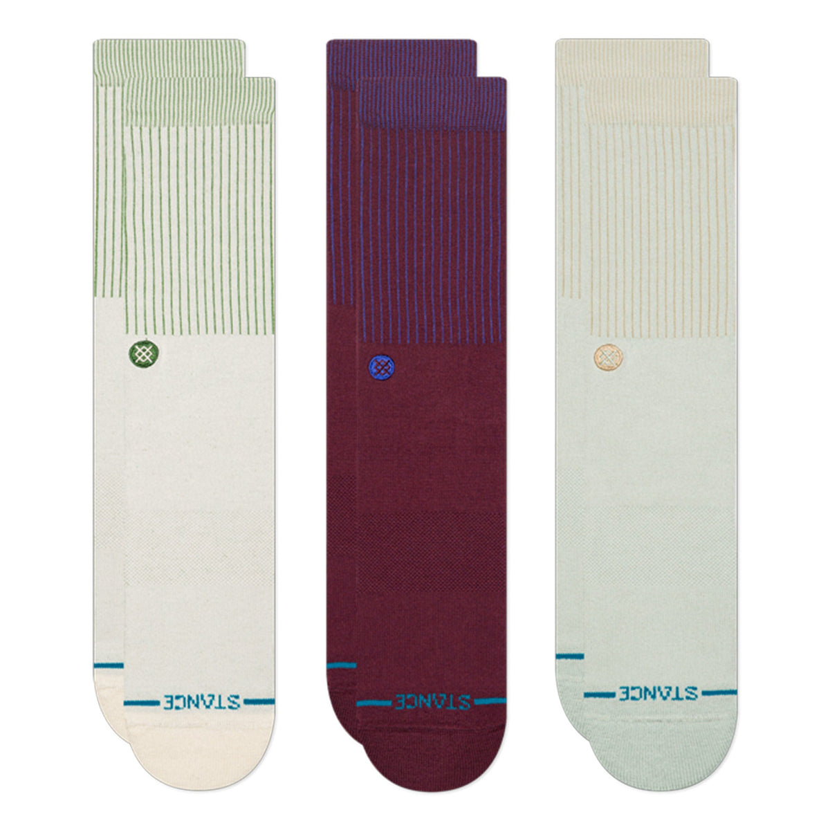 Icon Pop Crew 3 Pack Socks