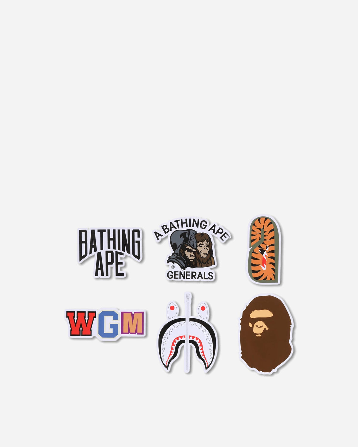 Bape Sticker Set Multicolor