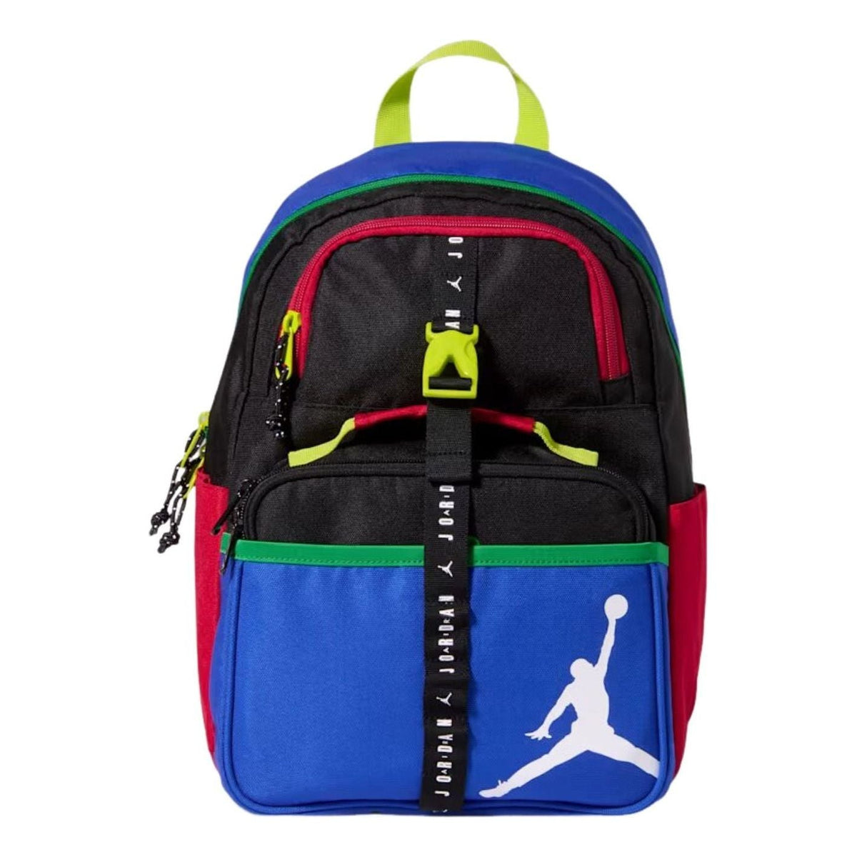 (GS) Air Jordan 18L Backpack & 3L Lunch Bag 'Black Game Royal University Red' 9A0775-K97