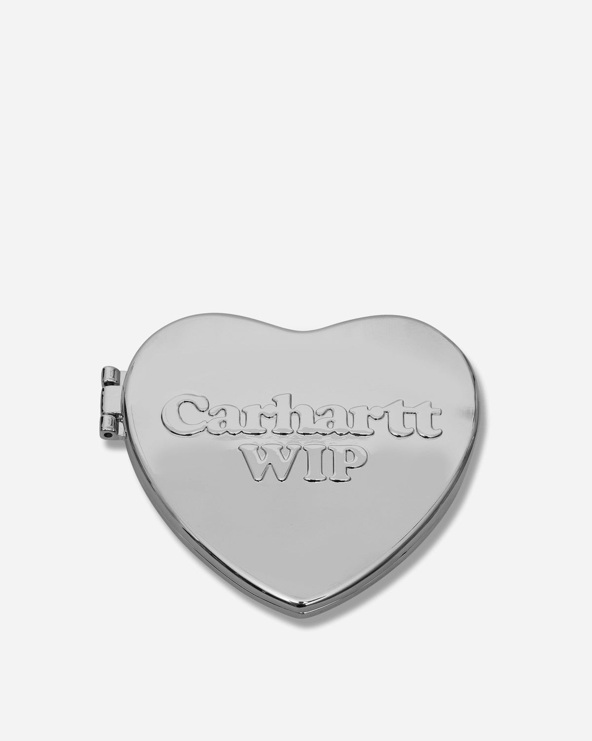 Heart Pocket Mirror Silver