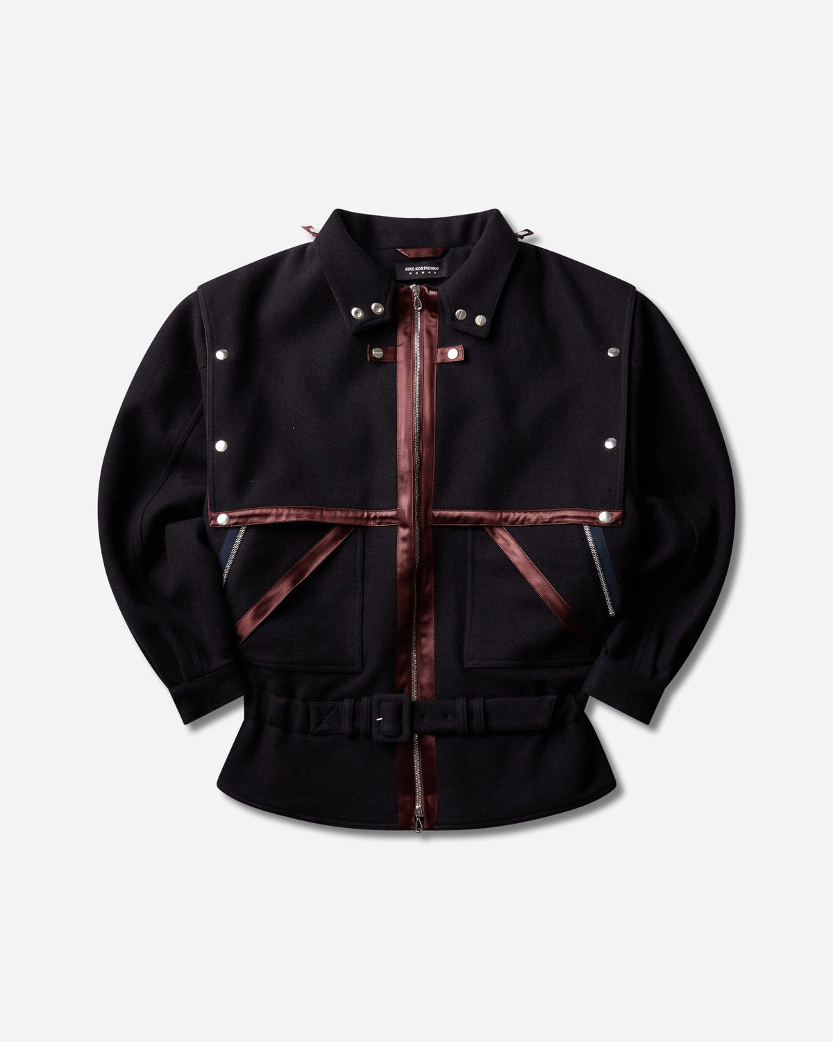Women's Heron Belted Jacket Midnight Blue