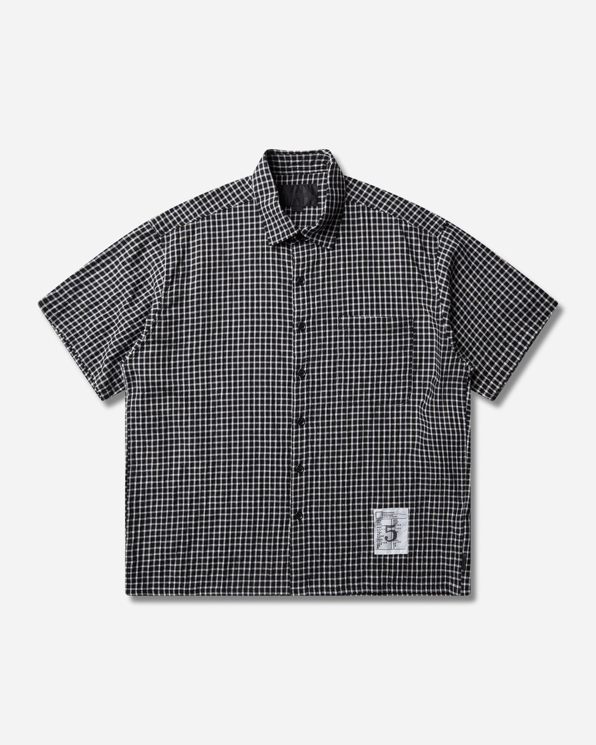 Men's BW Check Shortsleeve Shirt Black