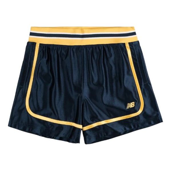 New Balance In Game 5 Tricot Shorts Asia Sizing 'Dark Blue Yellow' MS51608NNY