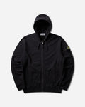 Men's Organic Cotton Fleece Zip Hoodie Black