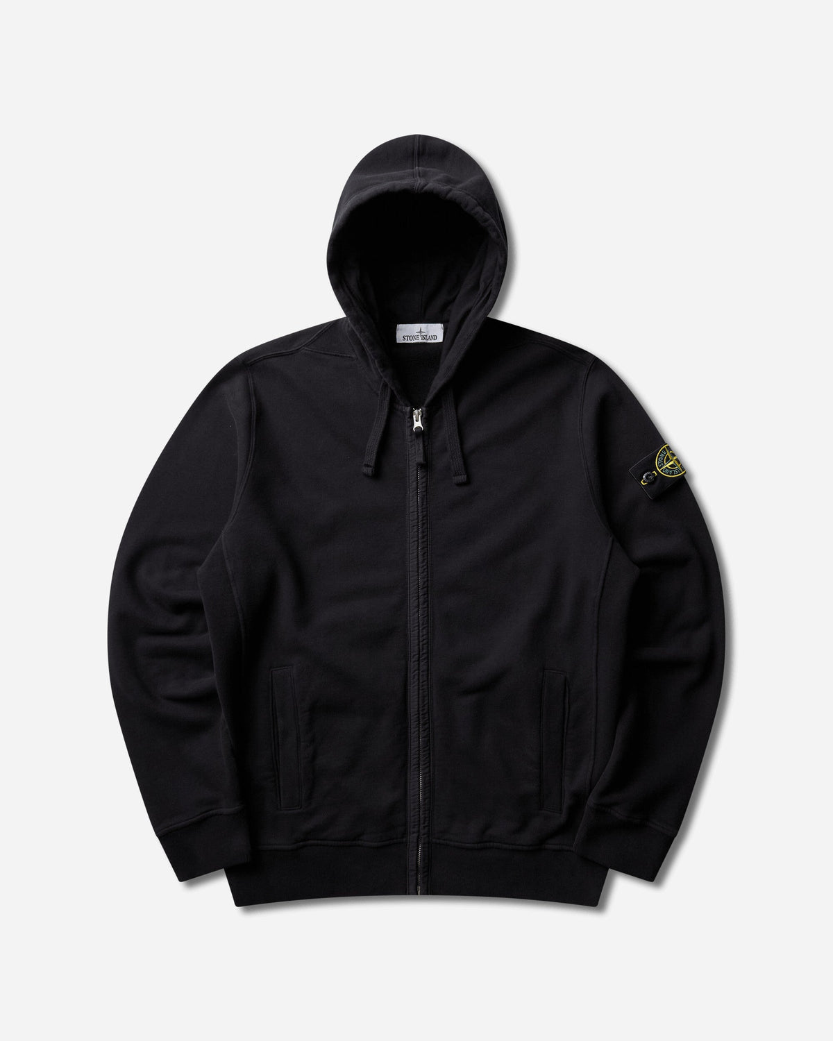 Men's Organic Cotton Fleece Zip Hoodie Black