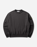 Men's Organic Cotton Fleece Crewneck Sweatshirt Lead Grey