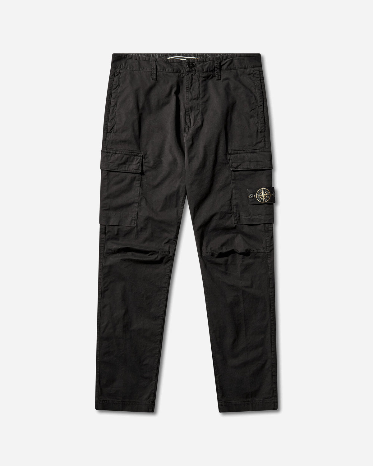 Men's Stretch Organic Cotton Twill Cargo Pants Black