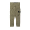 Stone Island Organic Cotton Stretch Broken Twill 'OLD' Effect Cargo Pant Military Green