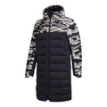 adidas Manchester United Embroidered mid-length Windproof Stay Warm hooded down Jacket Black FR3867