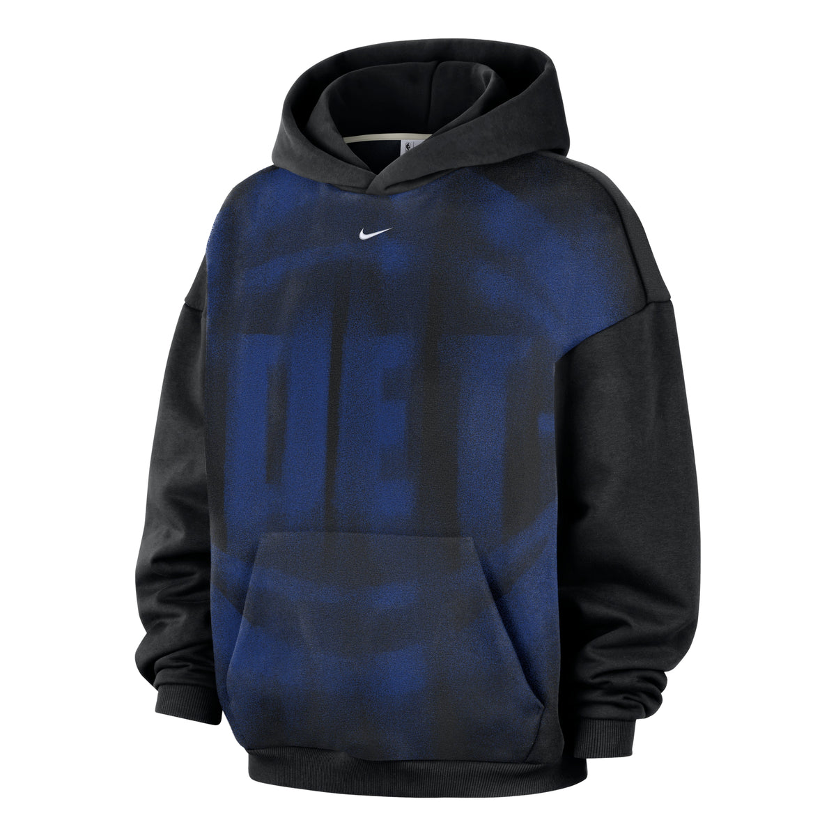 Nike Detroit Pistons Standard Issue NBA Fleece Hoodie 'Black White' IQ2484-010 - Nike Professional Edition