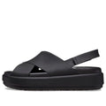 (WMNS) Crocs Brooklyn Luxe Cross Strap 'Black' 209407-060