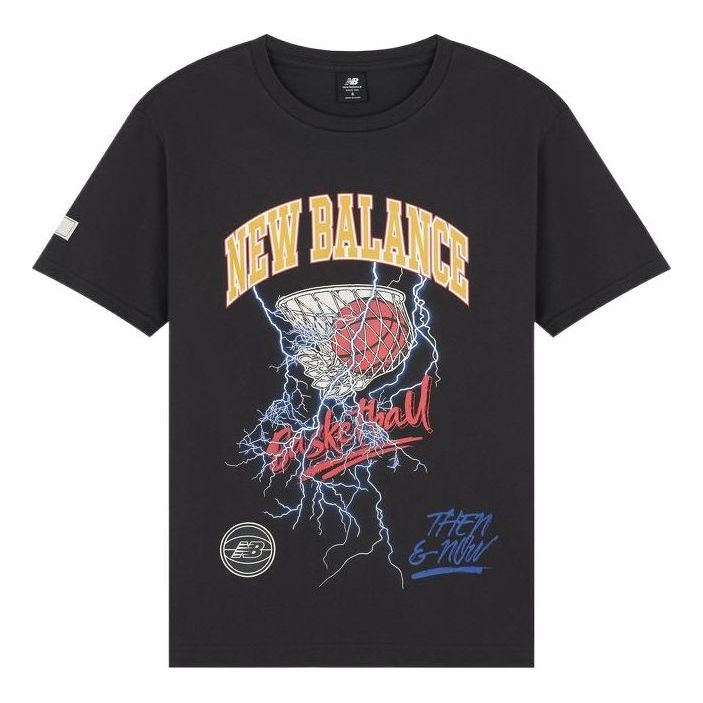 New Balance Basketball Wear Merged Era Short Sleeve T-Shirt Asia Sizing 'Phantom' MT21593-PHM