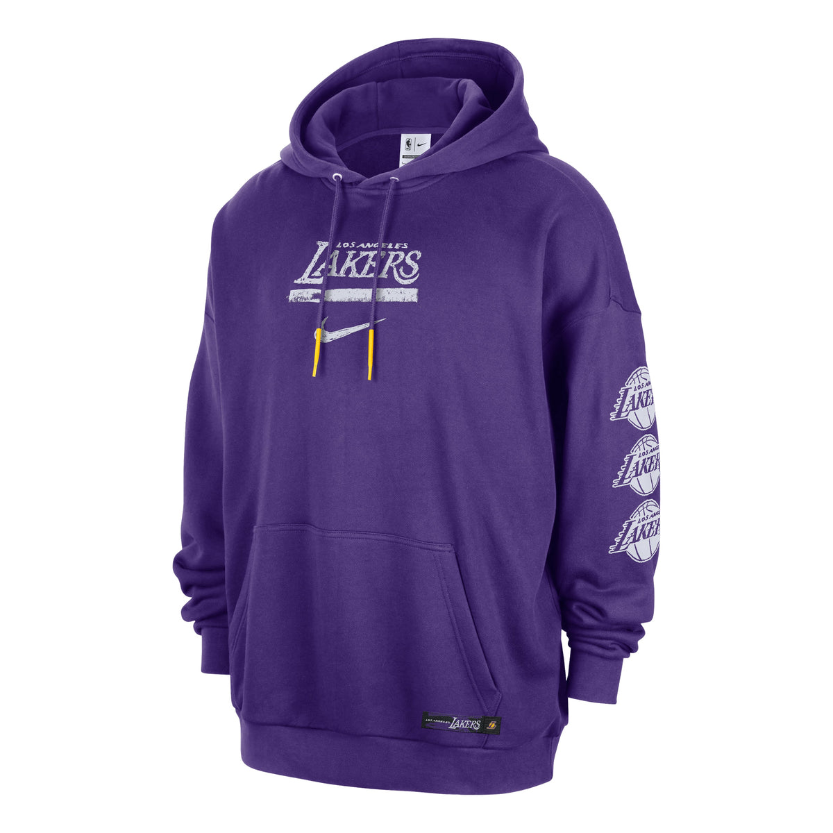 Jordan NBA Los Angeles Lakers Courtside Club Premium Hoodie 'Field Purple Amarillo' IB2302-504