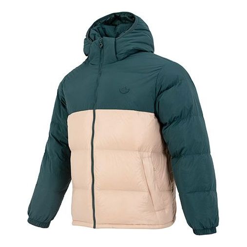 adidas Down Regen Hooded Puffer Jackets 'Green Beige' HL9187