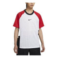 Men's Nike Contrast Color Stitching Round Neck Pullover Short Sleeve Colorblock T-Shirt CU4122-100