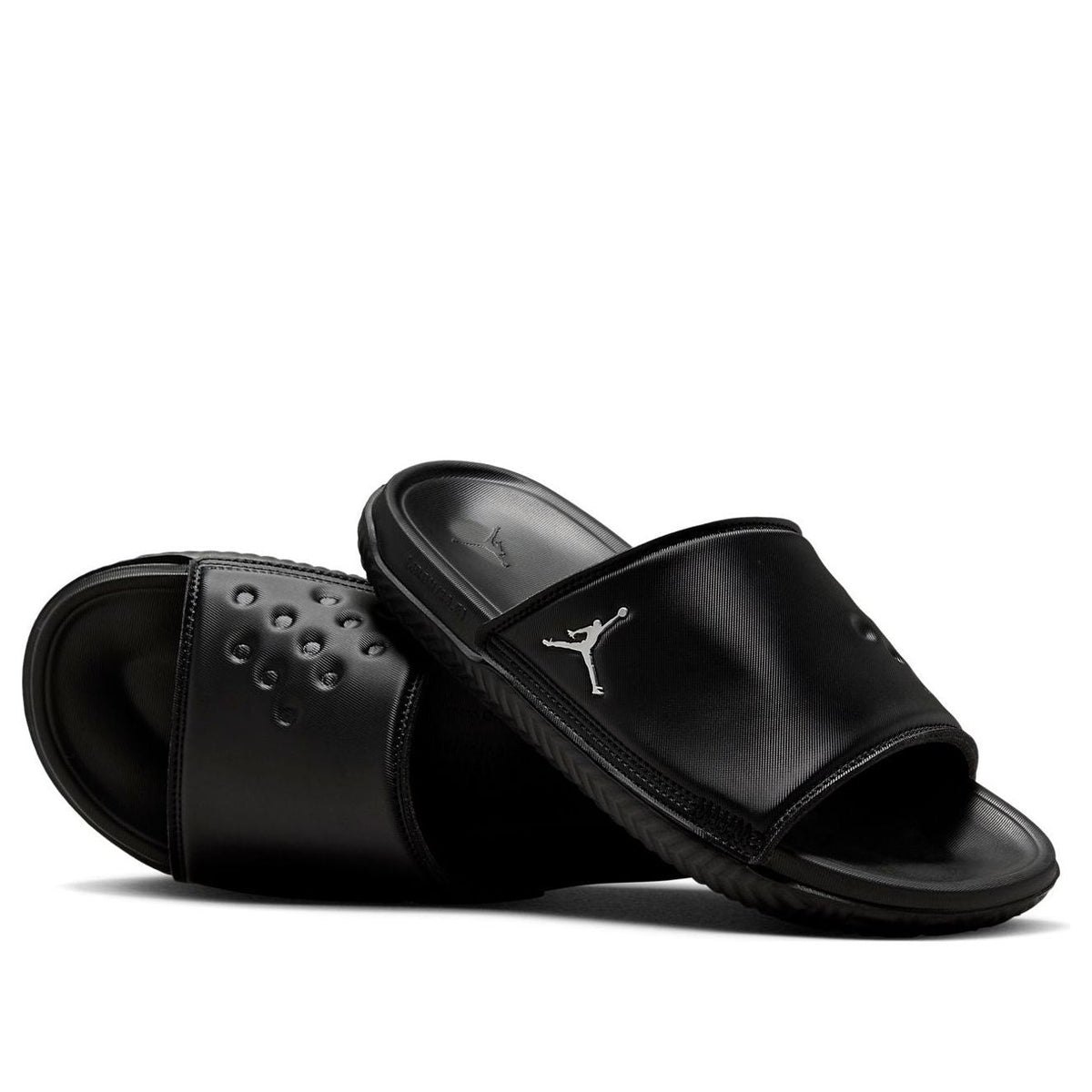 Air Jordan Play Slide 'Black Metallic Silver' DC9835-005