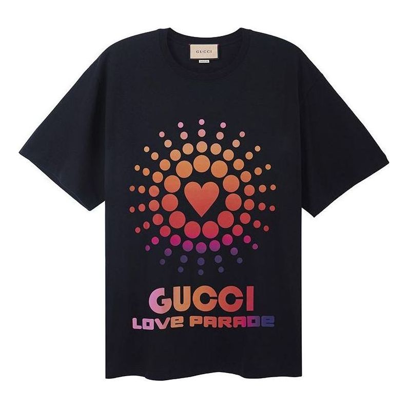 Gucci Love Parade Cotton T-Shirt 'Black' 548334-XJEMZ-1082