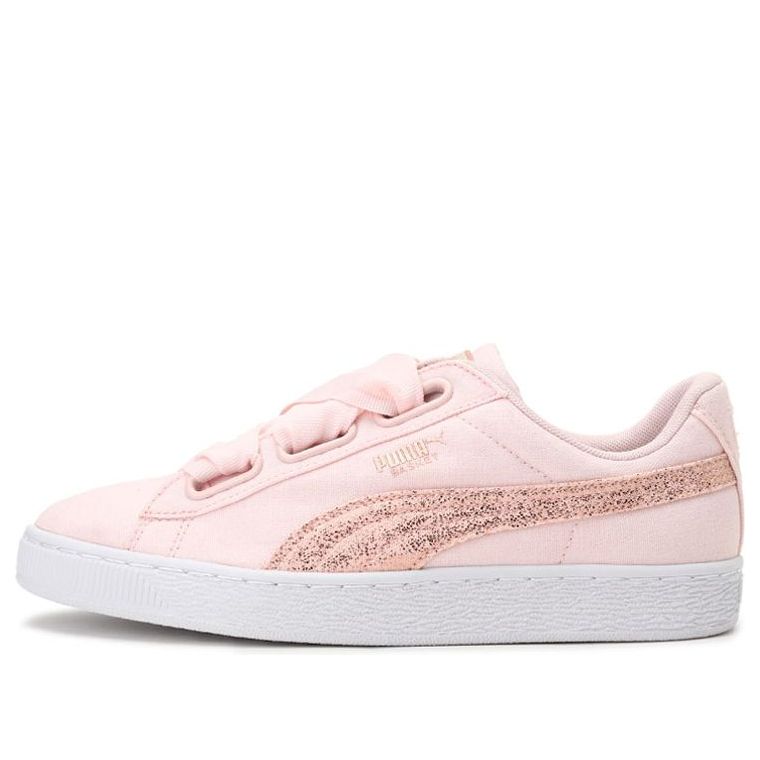 (WMNS) PUMA Basket Heart Canvas 'Pink' 366495-02