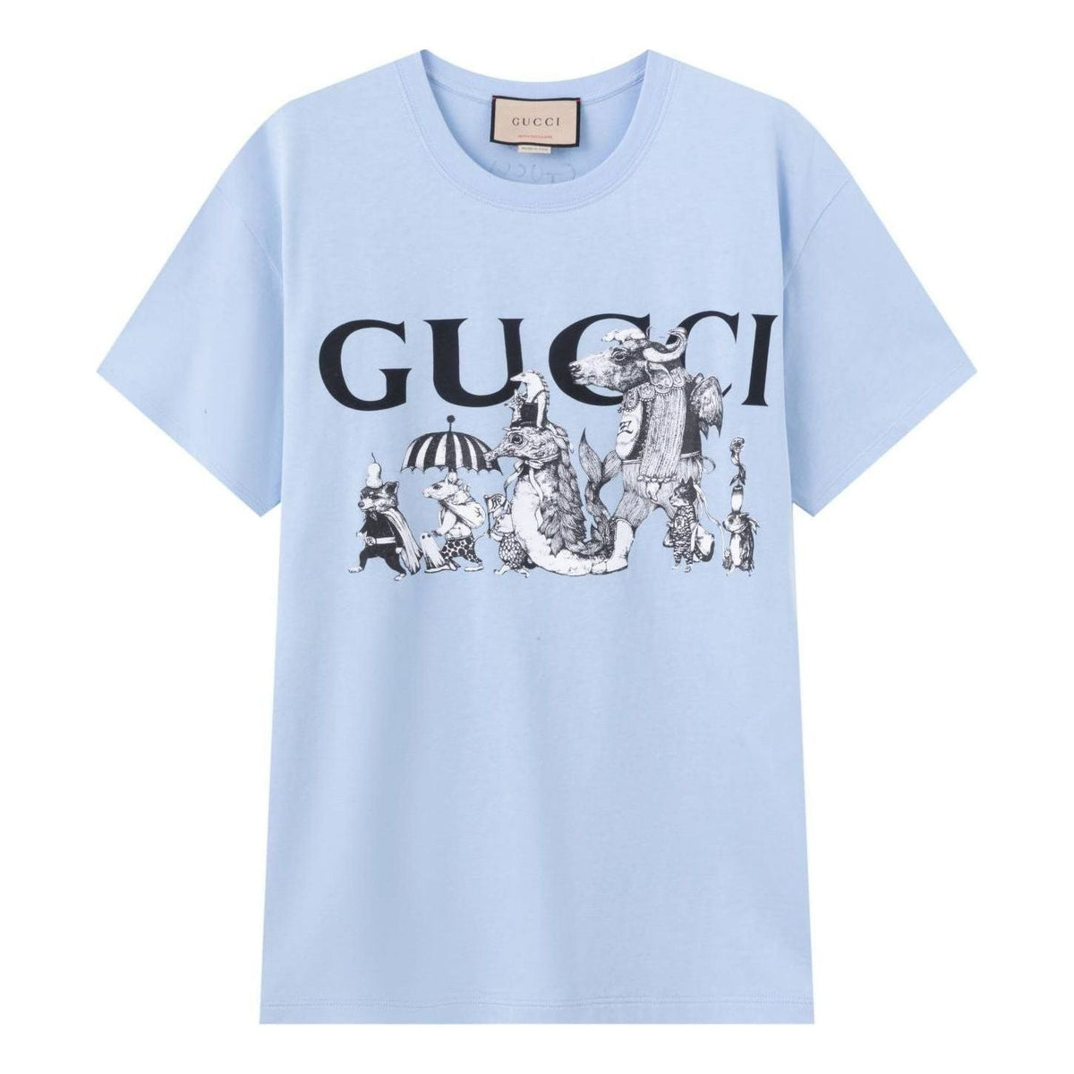 Gucci x HIGUCHI YUKO Short Sleeve T-Shirt 'Blue' 548334-XJDTM-4826