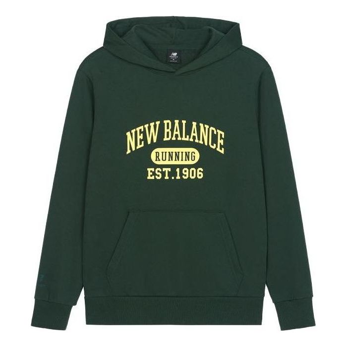 New Balance Logo Sportswear Hoodie Asia Sizing 'Green Yellow' AMT31313-JUE