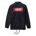 Vans Box Logo Coach Jacket 'Black Red' VN0A3DGBBLK