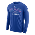 Nike Soccer Long-Sleeve Cotton T-Shirt 'Game Royal' M12333USMS-RYL