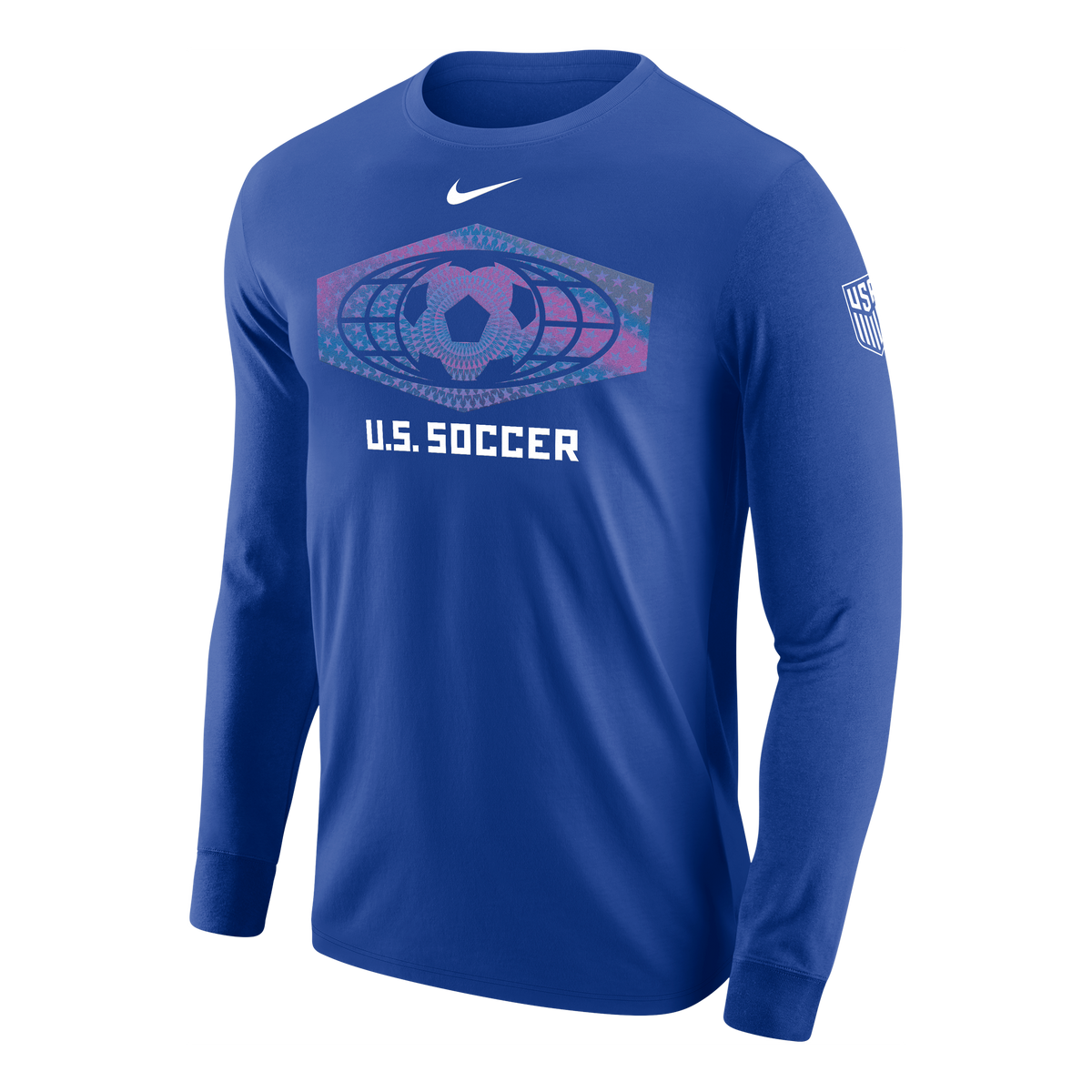 Nike Soccer Long-Sleeve Cotton T-Shirt 'Game Royal' M12333USMS-RYL