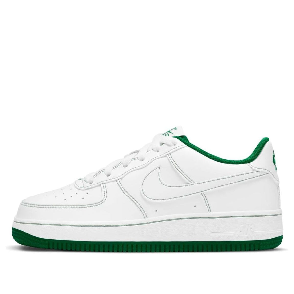 (GS) Nike Air Force 1 '07 Low 'Contrast Stitch - White Pine Green' CW1575-103