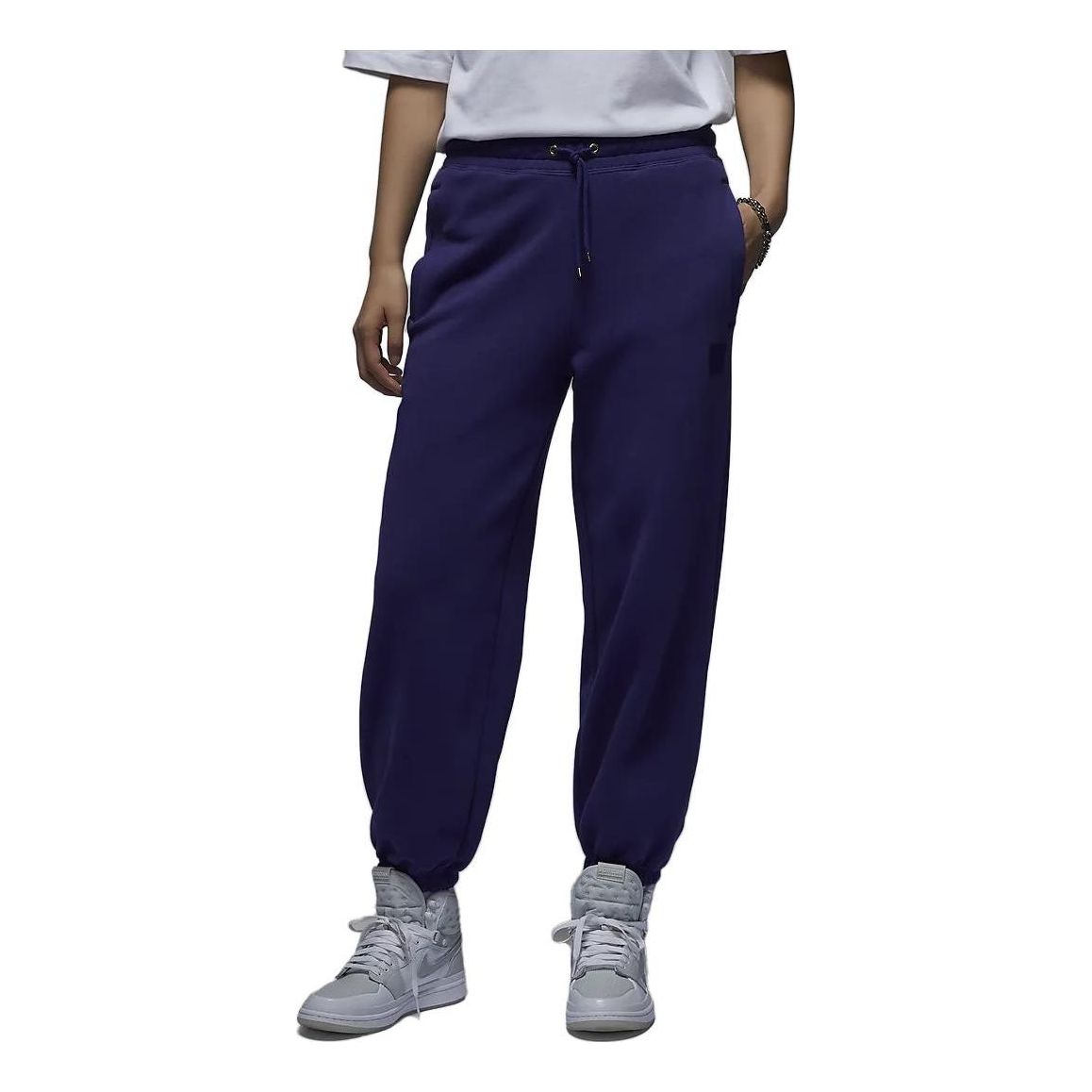 (WMNS) Air Jordan Flight Fleece Trousers 'Dark Purple' FB5114-502