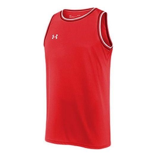 Under Armour Logo Basketball Jersey 'Red White' 21500101-600