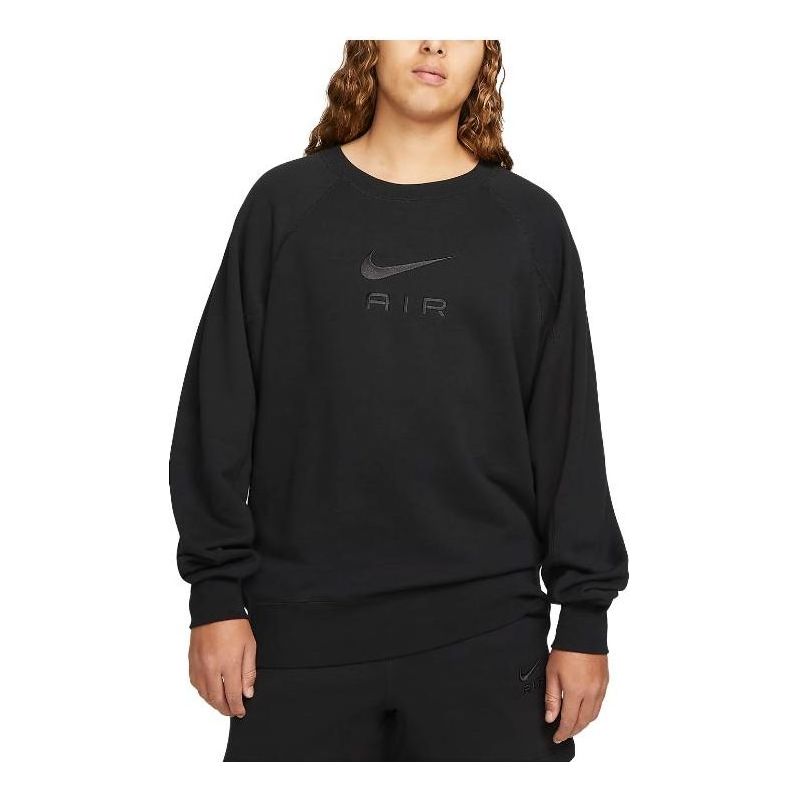 Nike Air French Terry Crewneck Sweatshirt 'Black' DV9829-010