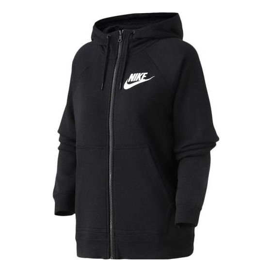 (WMNS) Nike Sportswear Rally Hooded Jacket 'Black White' 930910-010