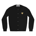 (WMNS) COMME des GARCONS PLAY Cardigan Gold Emblem 'Black' AZ-N049-051-1