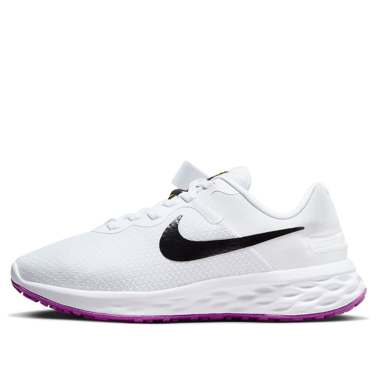 (WMNS) Nike Revolution 6 FlyEase Next Nature 'White Black Purple' DC8998-101