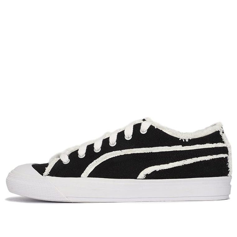 PUMA Capri Raw Cut Board Shoes Black/White 381586-02