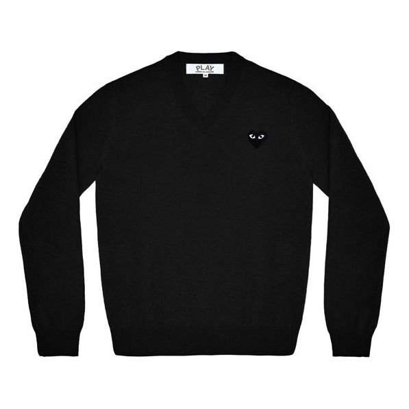 (WMNS) COMME des GARCONS PLAY Cardigan Black Emblem 'Black' AZ-N017-051-1