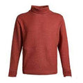 Men's Nike Dri-Fit Solid Color High Collar Pullover Long Sleeves Red CU6256-689
