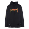 Balenciaga Metallica Hoodie Oversized Fit 'Black Orange' 698083TMV891055
