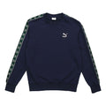PUMA EComm Tape Crew Sweat Round Neck Pullover Couple Style Blue 579713-02