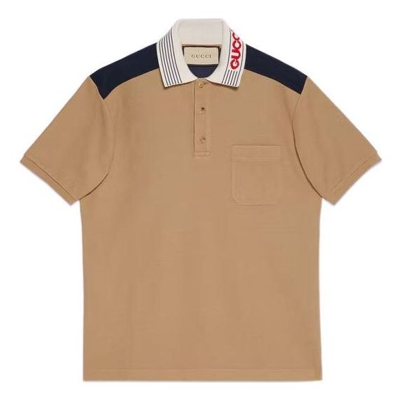 Gucci Cotton Jersey Polo Shirt 'Camel' 727906-XJE8K-2094