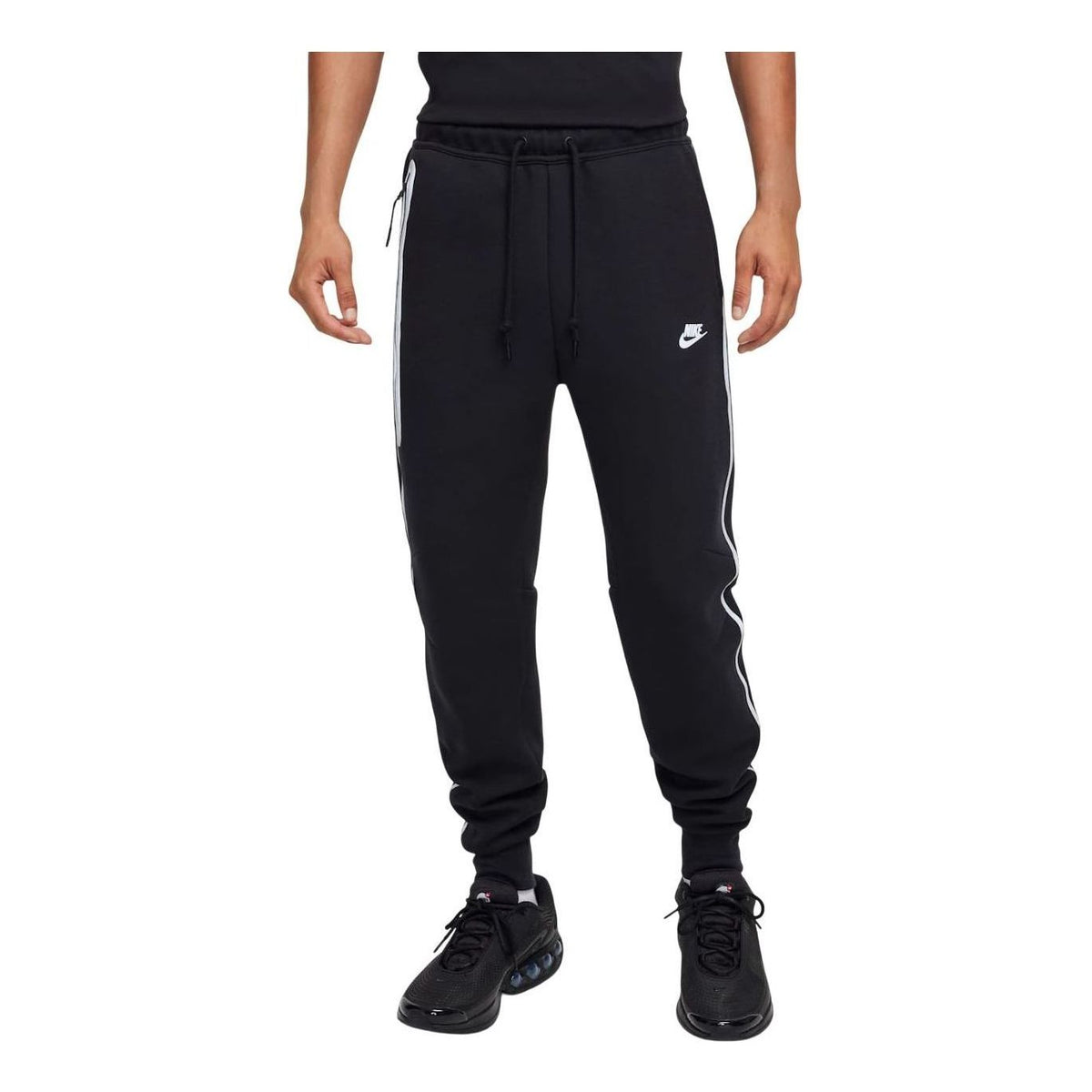 Nike Tech Fleece Windrunner Reflective Sweatpants 'Black Bemis Silver' FZ0762-010