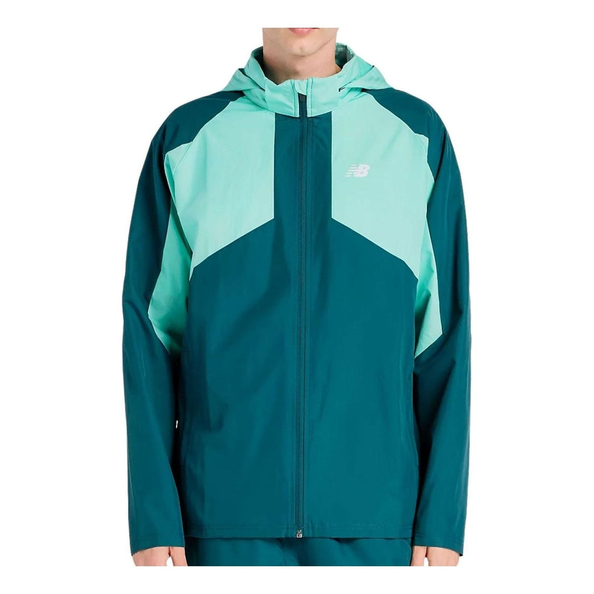 New Balance Utility Woven Jacket Asia Sizing 'Medusa Green White' MJ53607AAV
